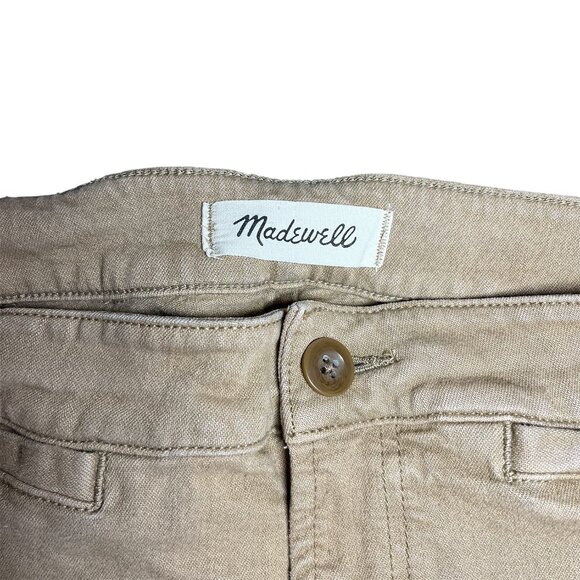 Madewell Women's Emmett Wide-Leg Crop Pant: Welt Pocket Edition Drill Khaki 33 - Picture 10 of 11